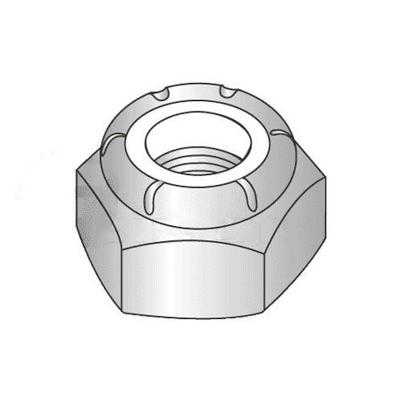 NEWPORT FASTENERS Nylon Insert Lock Nut, 5/8"-11, Steel, Grade A, Zinc Plated, 50 PK 857478-PR-50